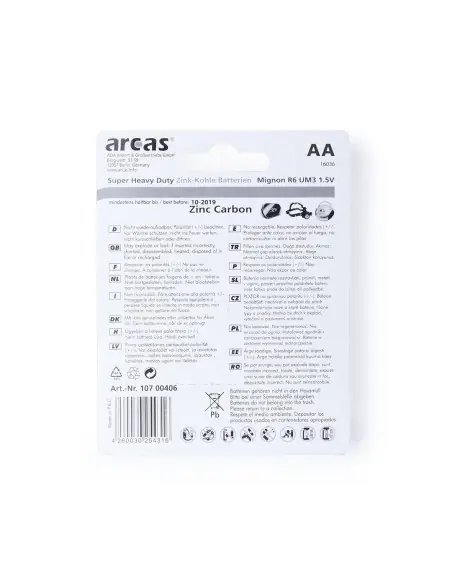 Blister 4 Pilas 1,5V Personalizado 82308
