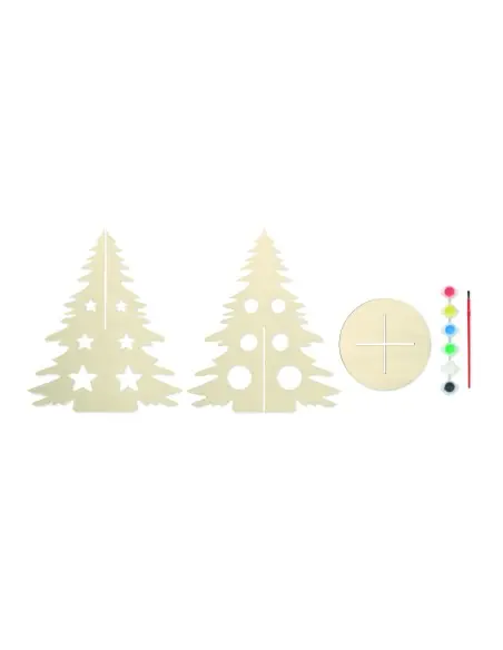 Árbol de Navidad de madera DIY 7CX1493