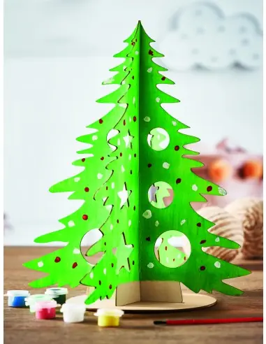 Árbol de Navidad de madera DIY 7CX1493