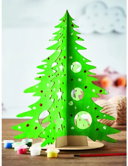 Árbol de Navidad de madera DIY 7CX1493