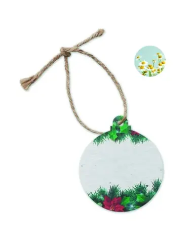 Adorno navideño papel semillas 7CX1515 Adorno navideño papel semillas 7CX1515