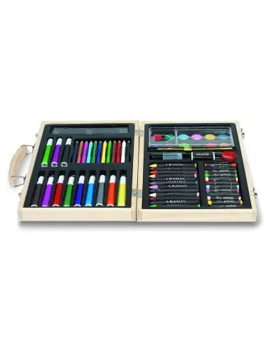 Set pinturas en caja de madera 7IT2369 Set pinturas en caja de madera 7IT2369