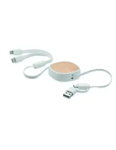 Cable carga retráctil multiUSB 7MO2146